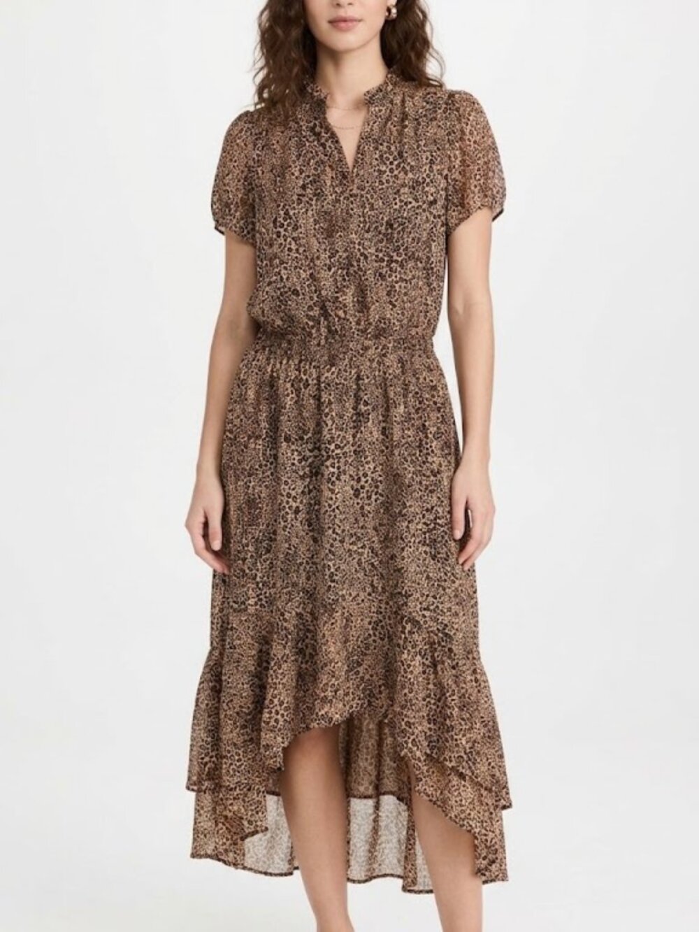 1.state Leopard High-Low Dress in Leopard Size XL